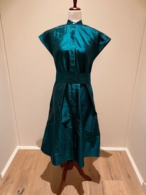 ANN MASHBURN Gianna Silk Shirtdress Dress